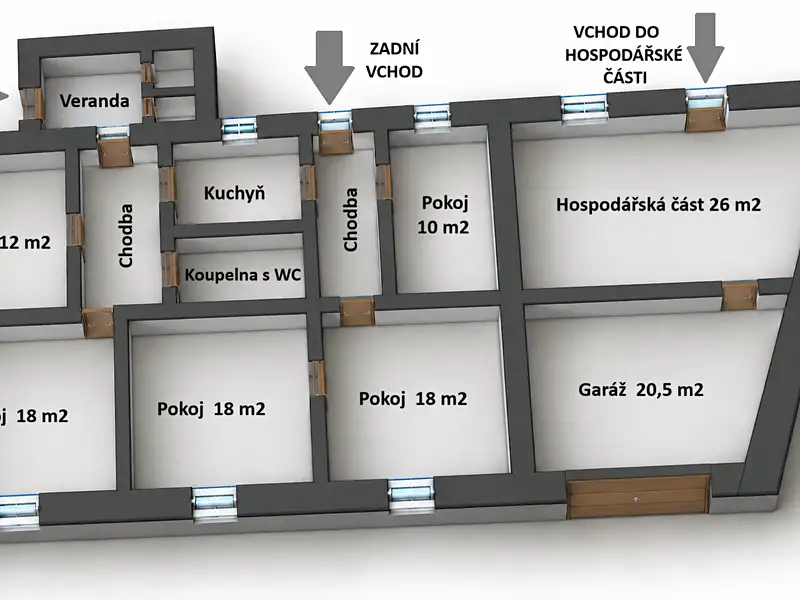 Prodej rodinného domu 110 m², pozemek 1712 m², Čáslav – náhled fotky 3