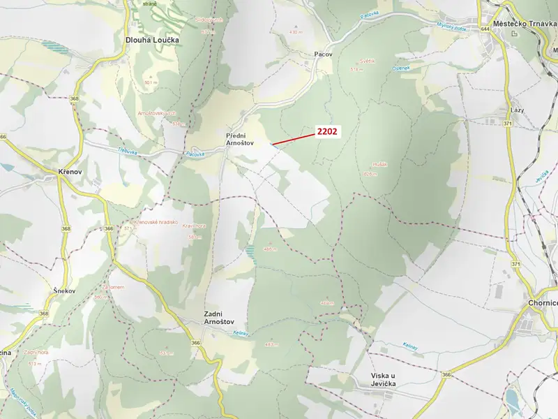 Dražba lesa 1919 m², Městečko Trnávka – náhled fotky 1