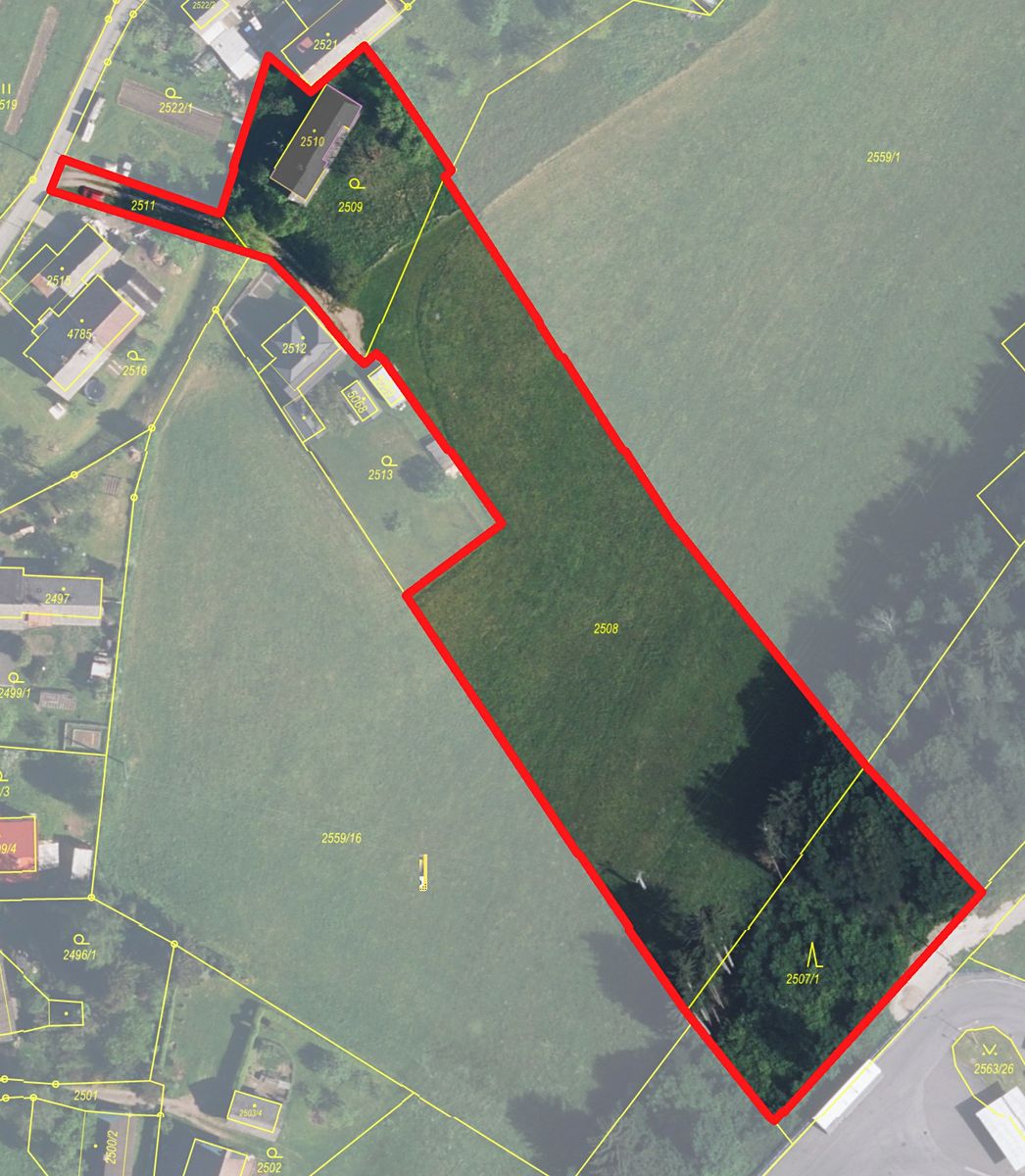 Prodej stavebního pozemku 7344 m², Žamberk – fotka 1 z 3
