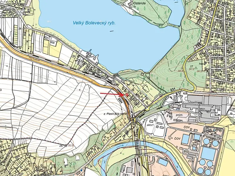 Prodej stavebního pozemku 1104 m², Plzeň – náhled fotky 1