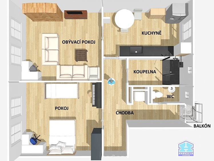 Prodej bytu 2+1, 83 m² (2 z 22)