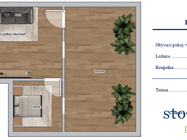 Квартира 2+kk на продаж, 51 м² (19 з 19)