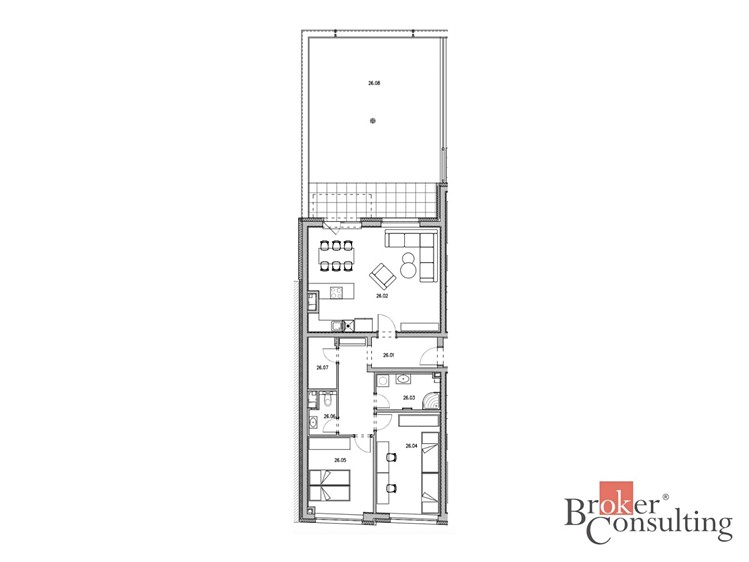 Wohnung 3+kk zur Miete, 99 m² (5 von 26)
