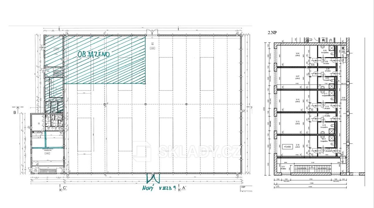 Pronájem skladového prostoru 2600 m², Mohelnice – fotka 1 z 3
