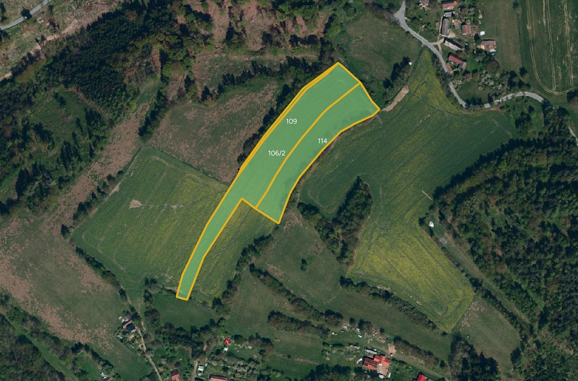Prodej pole 26258 m², Kaliště – fotka 1 z 3