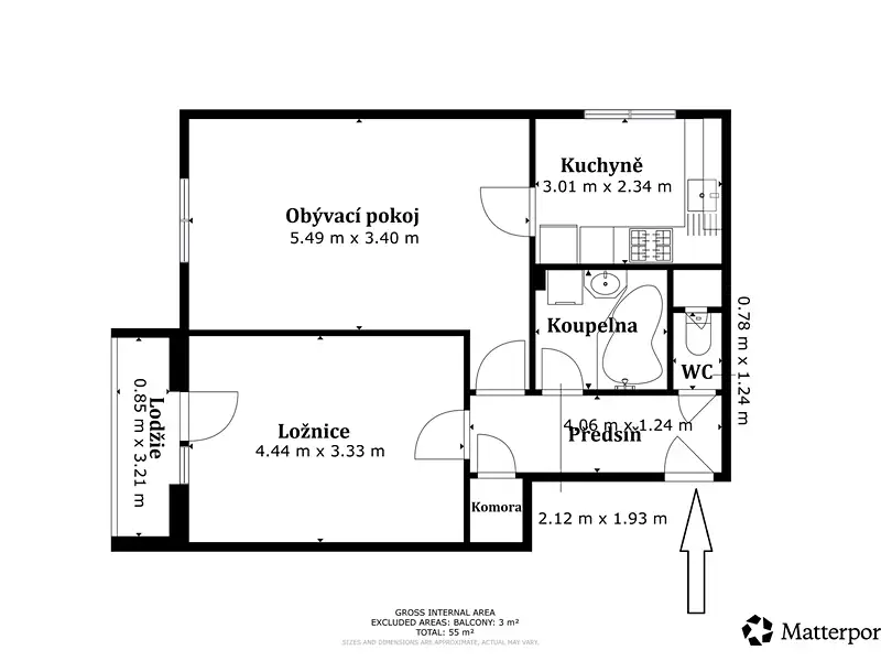 Prodej bytu 2+1 52 m², Příbram – náhled fotky 2