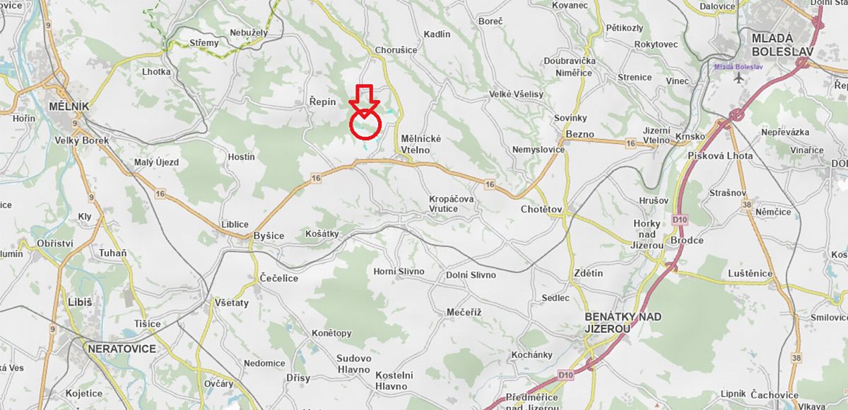 Prodej lesa 4059 m², Mělnické Vtelno – fotka 1 z 3
