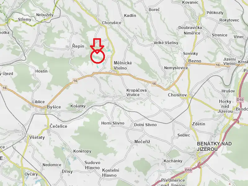 Prodej lesa 4059 m², Mělnické Vtelno – náhled fotky 1