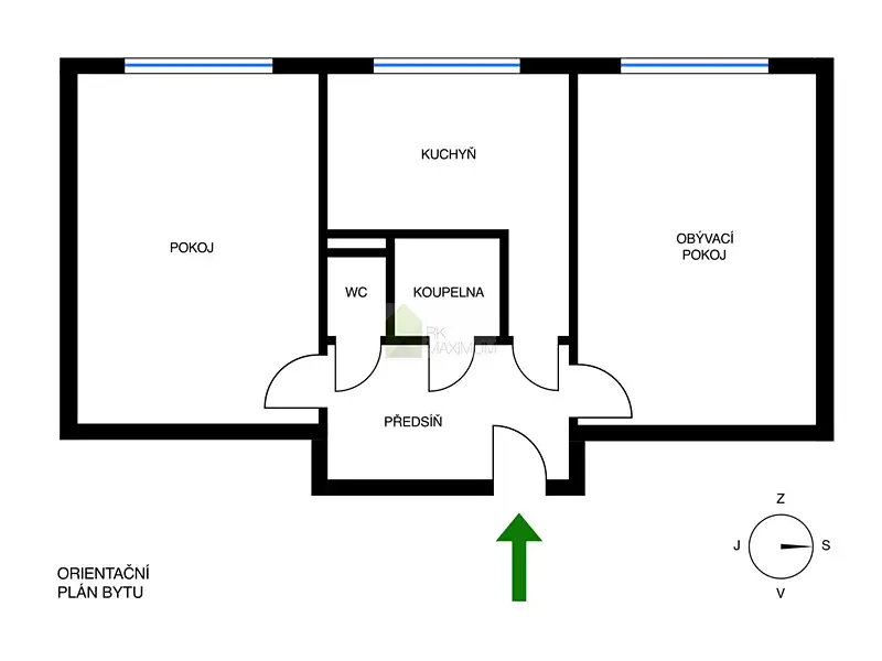 Prodej bytu 2+1 54 m², Praha – náhled fotky 2