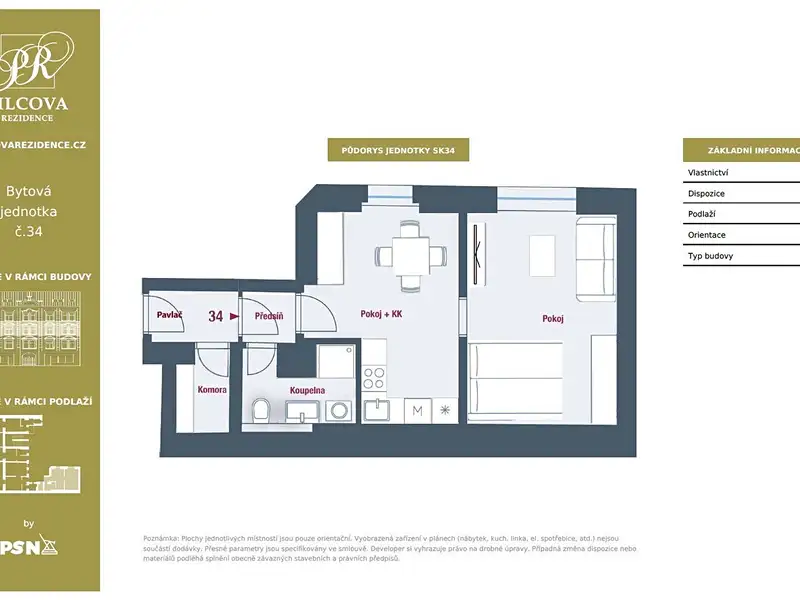 Prodej bytu 1+1 41 m², Praha – náhled fotky 3