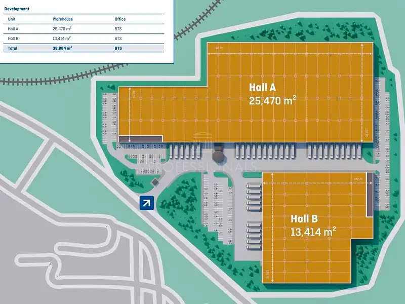 Pronájem skladového prostoru 13414 m², Bílina – náhled fotky 3