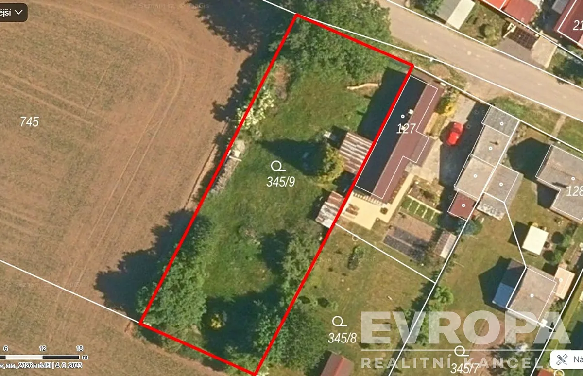 Prodej stavebního pozemku 1168 m²