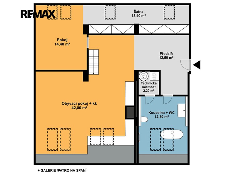 Pronájem bytu 2+kk, 97 m² (5 z 16)