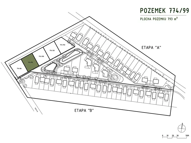 Prodej stavebního pozemku 793 m², Odolena Voda – náhled fotky 1