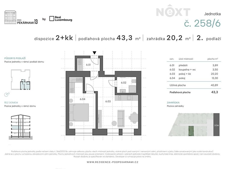 Квартира 2+kk на продаж, 43 м² (17 з 19)