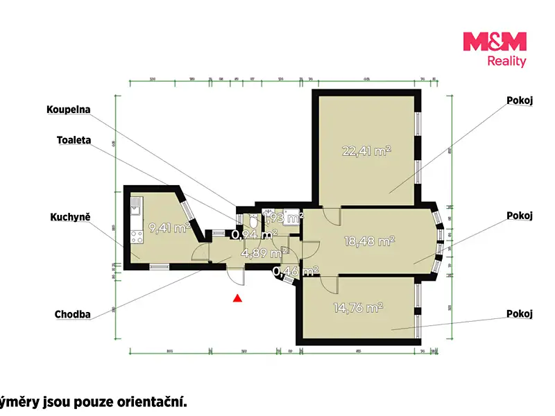 Pronájem bytu 3+1 74 m², Plzeň – náhled fotky 2