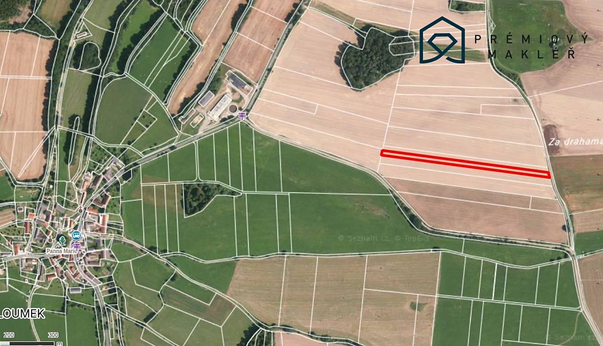 Prodej pole 4161 m², Kasejovice – fotka 1 z 3