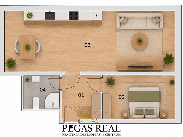 Prodej bytu 2+kk, 50 m² (5 z 17)