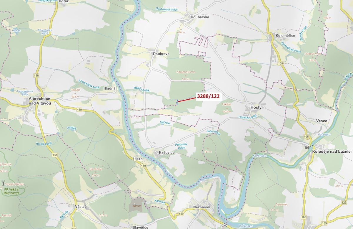 Dražba lesa 1942 m², Hosty – fotka 1 z 3
