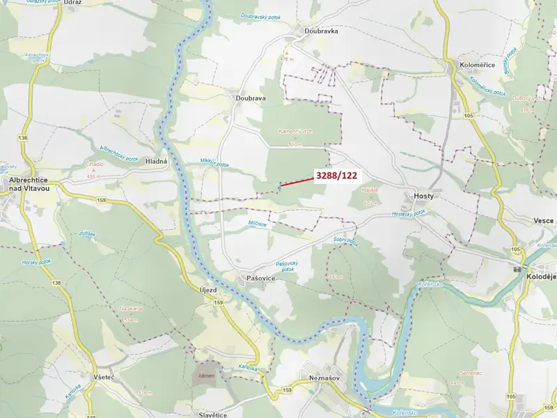 Dražba lesa 1942 m², Hosty – náhled fotky 1