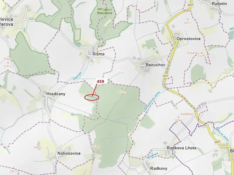 Dražba lesa 1895 m², Hradčany-Kobeřice – náhled fotky 1