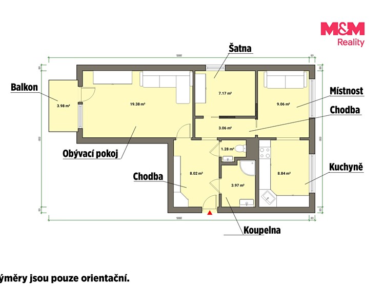 Wohnung 3+1 zum Kauf, 63 m² (4 von 30)