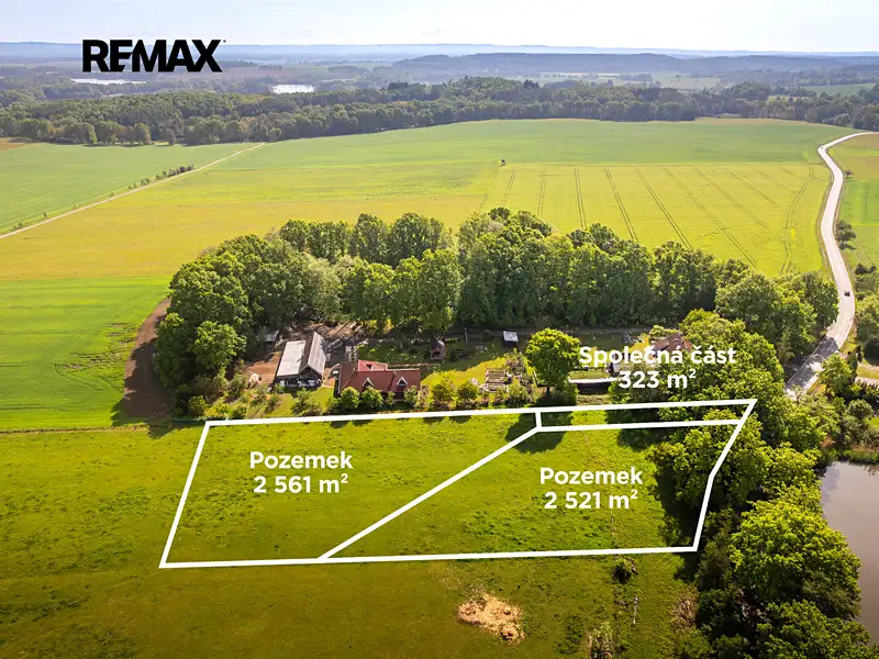 Prodej stavebního pozemku 2561 m², Záboří – náhled fotky 2