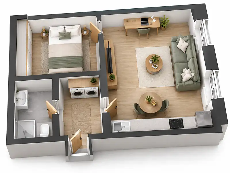 Pronájem bytu 2+kk 36 m², Albrechtice nad Orlicí – náhled fotky 2