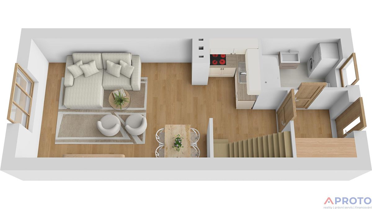 Pronájem bytu 2+kk 62 m² – fotografie 4
