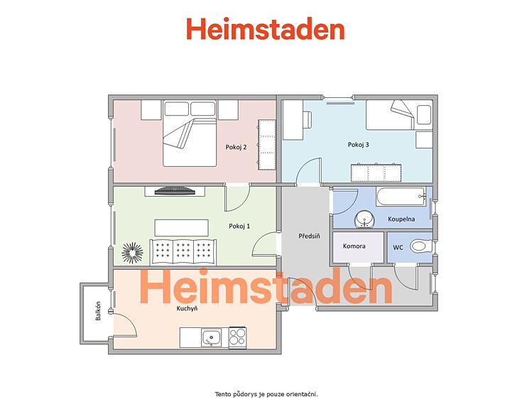Pronájem bytu 3+1, 68 m² (11 z 11)