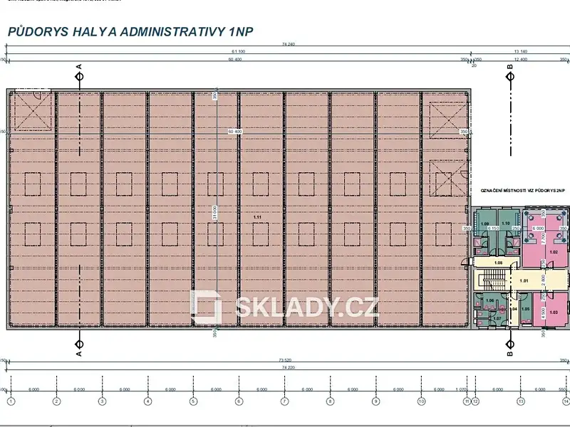 Pronájem skladového prostoru 3500 m², Úvaly – náhled fotky 3