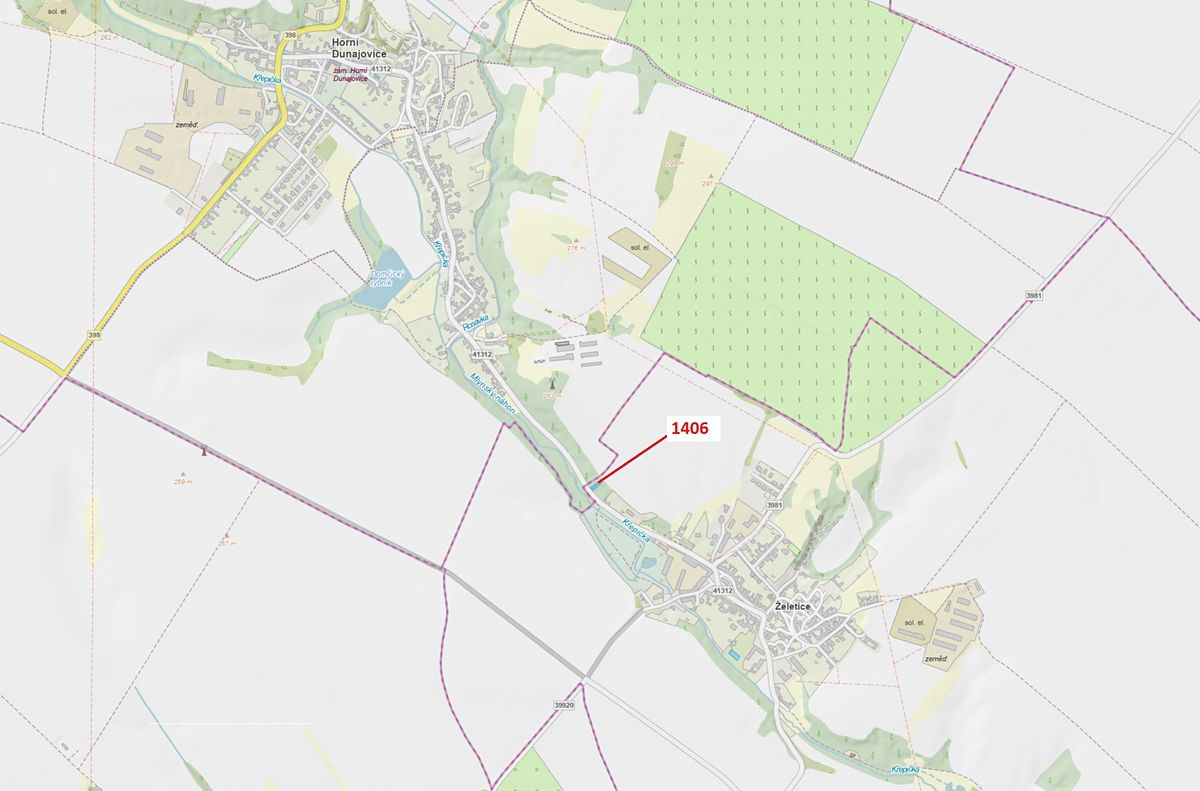 Dražba lesa 507 m², Želetice – fotka 1 z 3