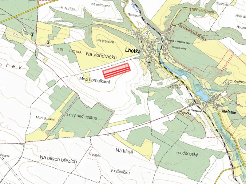 Prodej pole 57708 m², Lhotka – náhled fotky 2