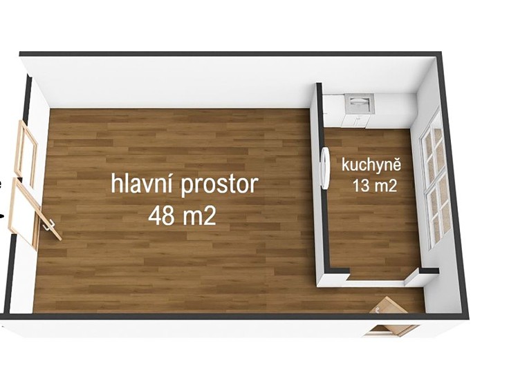 Pronájem komerčního prostoru, 61 m² (7 z 18)