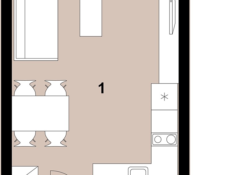 Prodej bytu 1+kk, 31 m² (2 z 7)