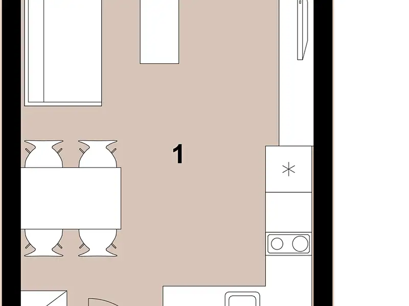 Prodej bytu 1+kk 31 m², Praha – náhled fotky 2