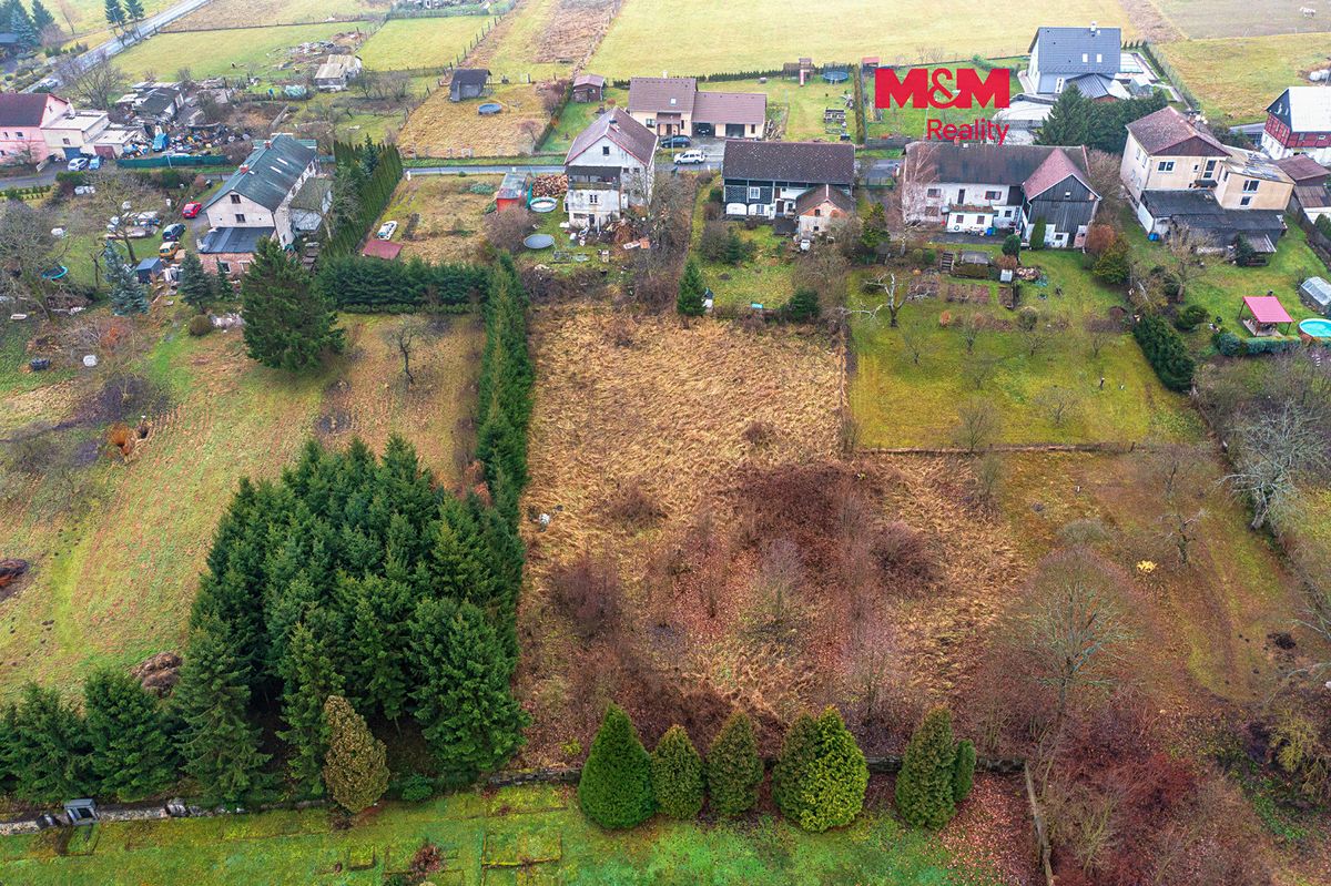 Prodej stavebního pozemku 2935 m², Huntířov – fotka 1 z 3