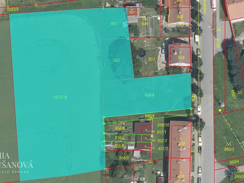 Prodej stavebního pozemku 4991 m², Grygov – náhled fotky 3