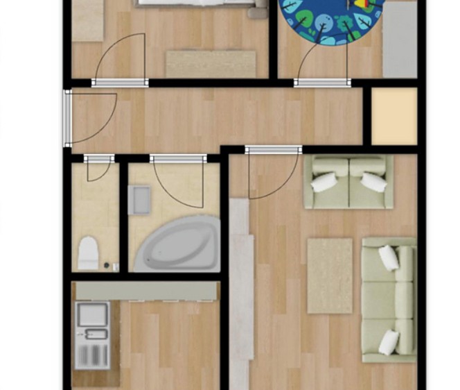 Квартира 3+1 в оренду, 68 м² (35 з 37)