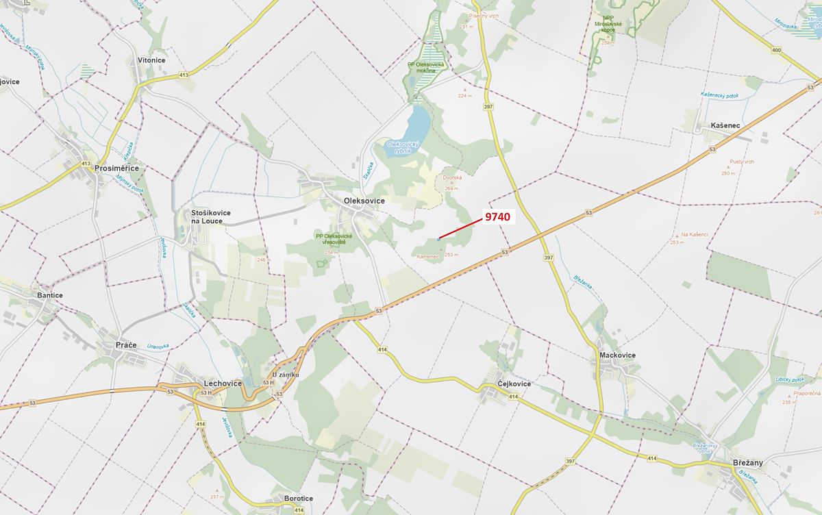 Dražba lesa 1377 m², Oleksovice – fotka 1 z 3