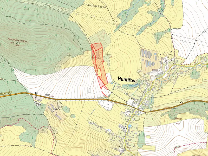 Prodej louky 21874 m², Huntířov – náhled fotky 2