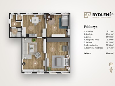Квартира 3+1 на продаж, 82 м² (2 з 25)