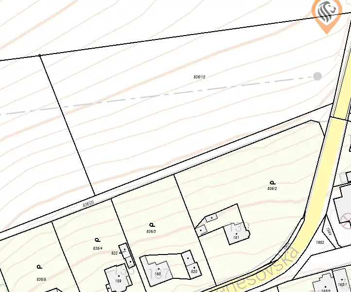 Prodej stavebního pozemku 9675 m², Postupice – náhled fotky 3