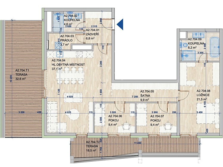 Квартира 4+kk на продаж, 162 м² (11 з 18)