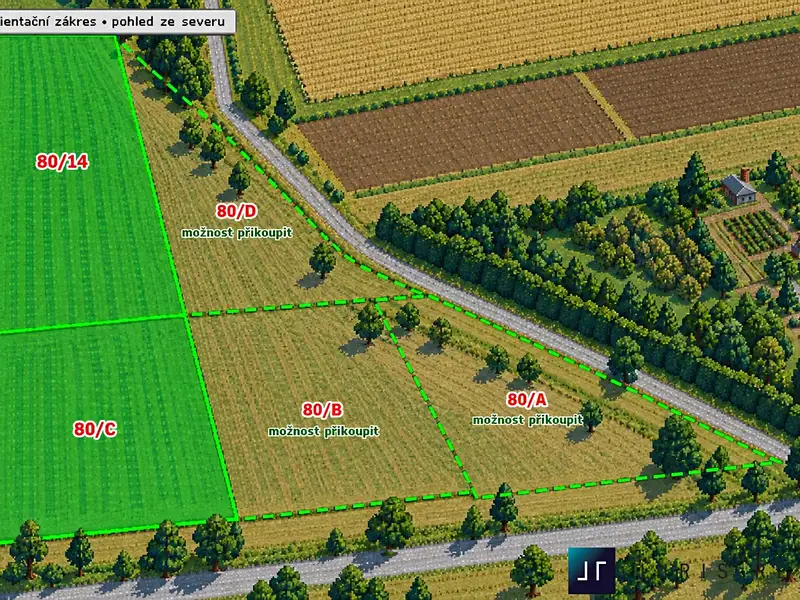 Prodej stavebního pozemku 5584 m², Kobylnice – náhled fotky 2