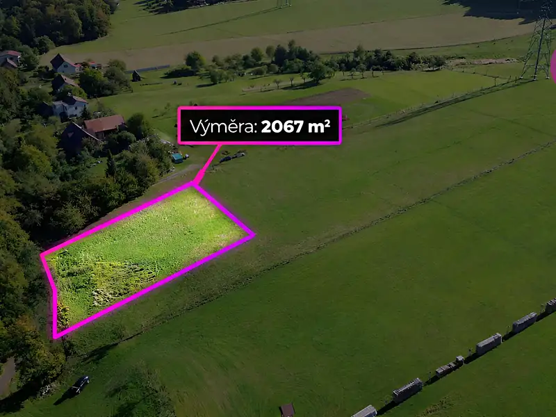 Prodej stavebního pozemku 2067 m², Palkovice – náhled fotky 1