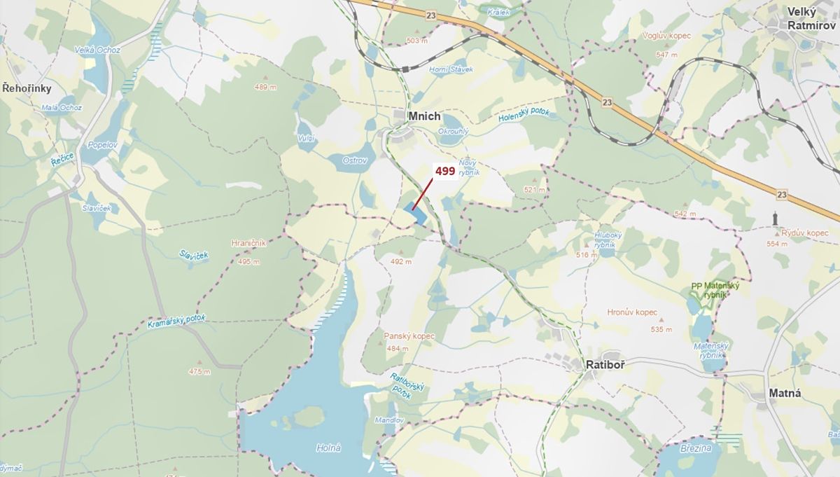 Dražba lesa 25097 m², Kardašova Řečice – fotka 1 z 3