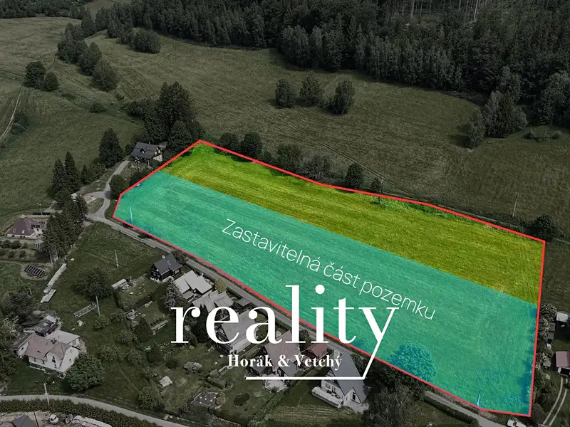 Prodej stavebního pozemku 8250 m², Karlovice – náhled fotky 2