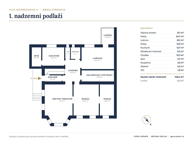Prodej vily 229 m², pozemek 613 m², Brno – náhled fotky 2