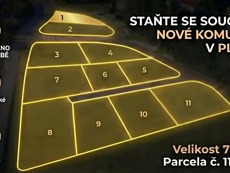 Prodej stavebního pozemku 732 m², Plav – náhled fotky 2